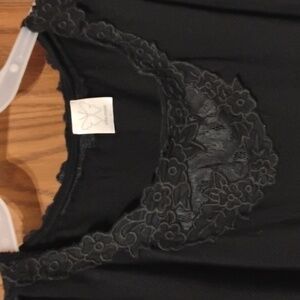 Ella Moss black cold shoulder top